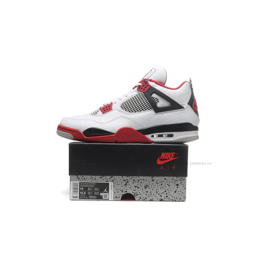 Size 14 Jordan 4 Retro Fire Red