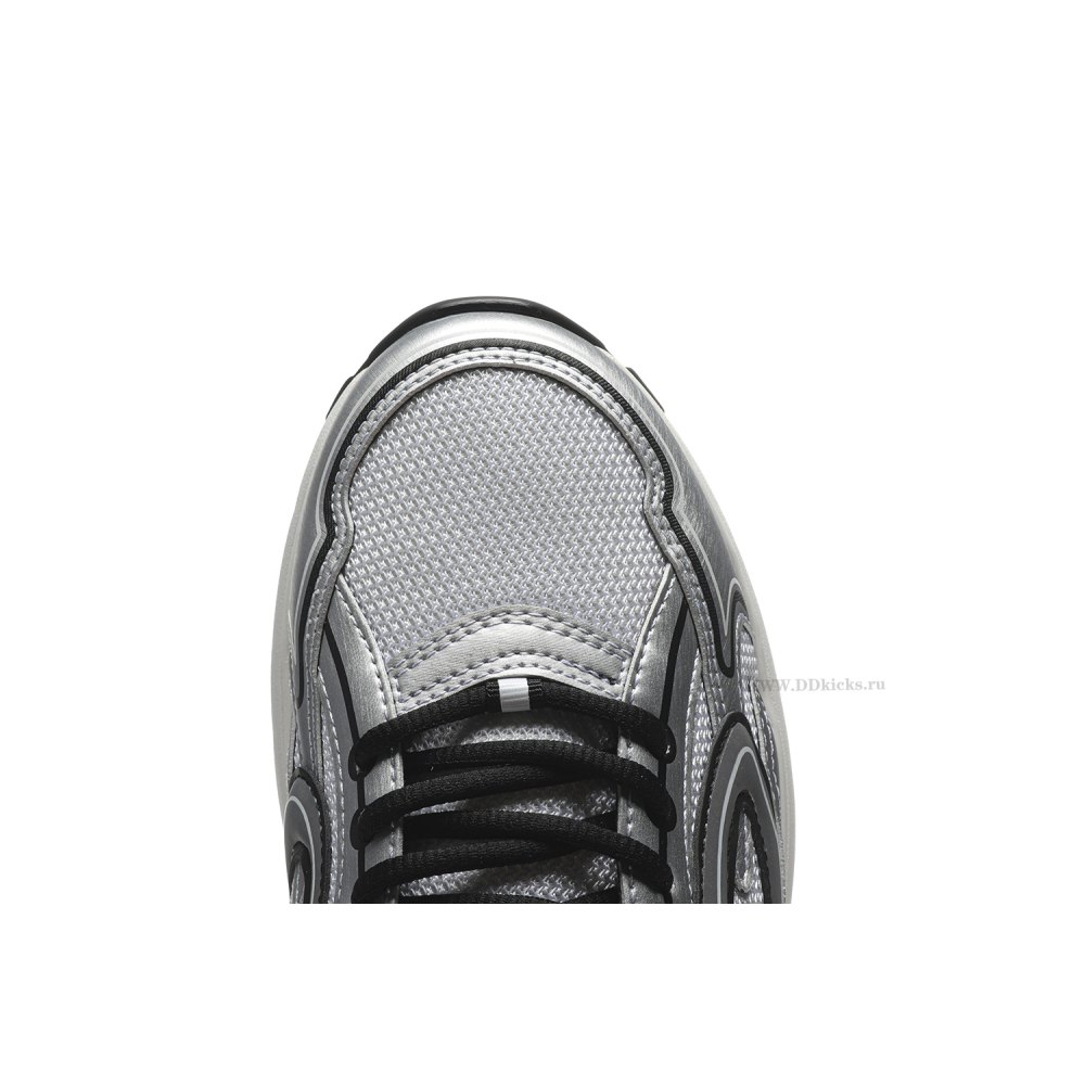 DD Di0r B30 White Mesh Silver-Tone Metallic Calfskin