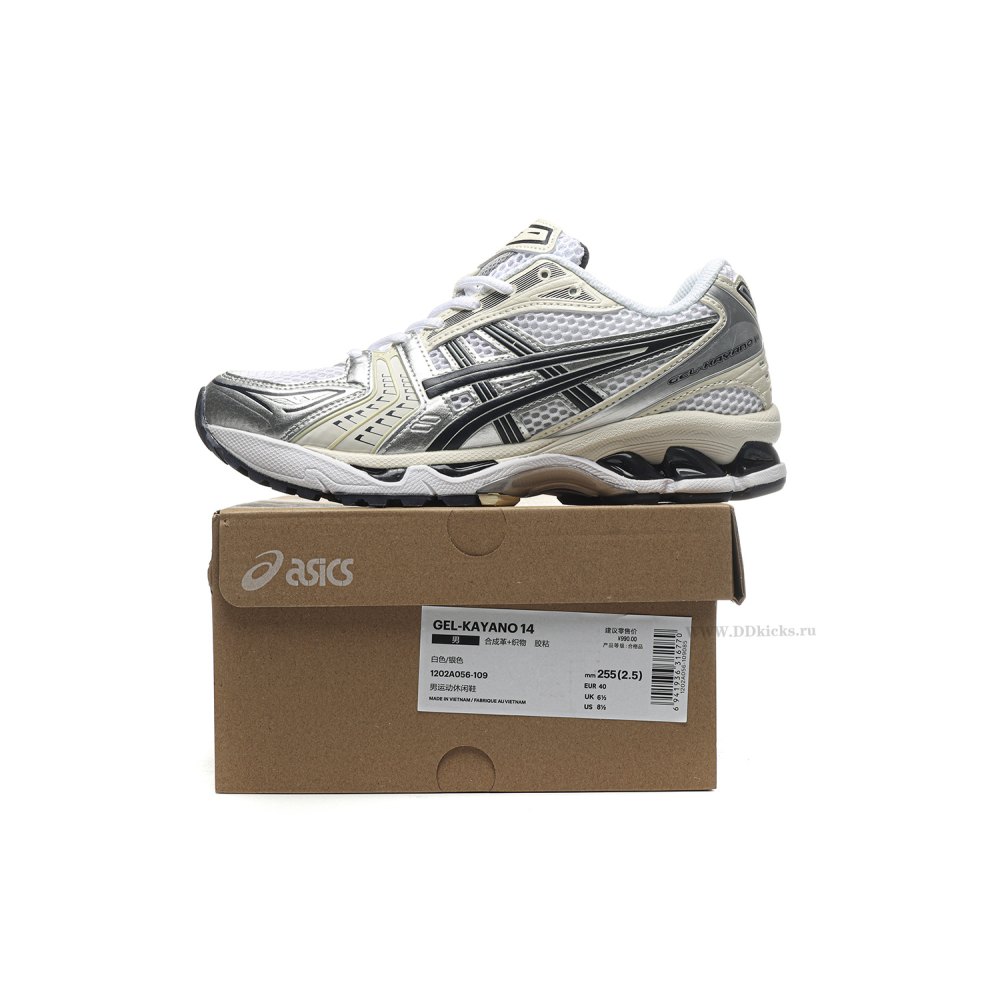 dd As*ic*s gel-kayano 14 white midnight (women's)